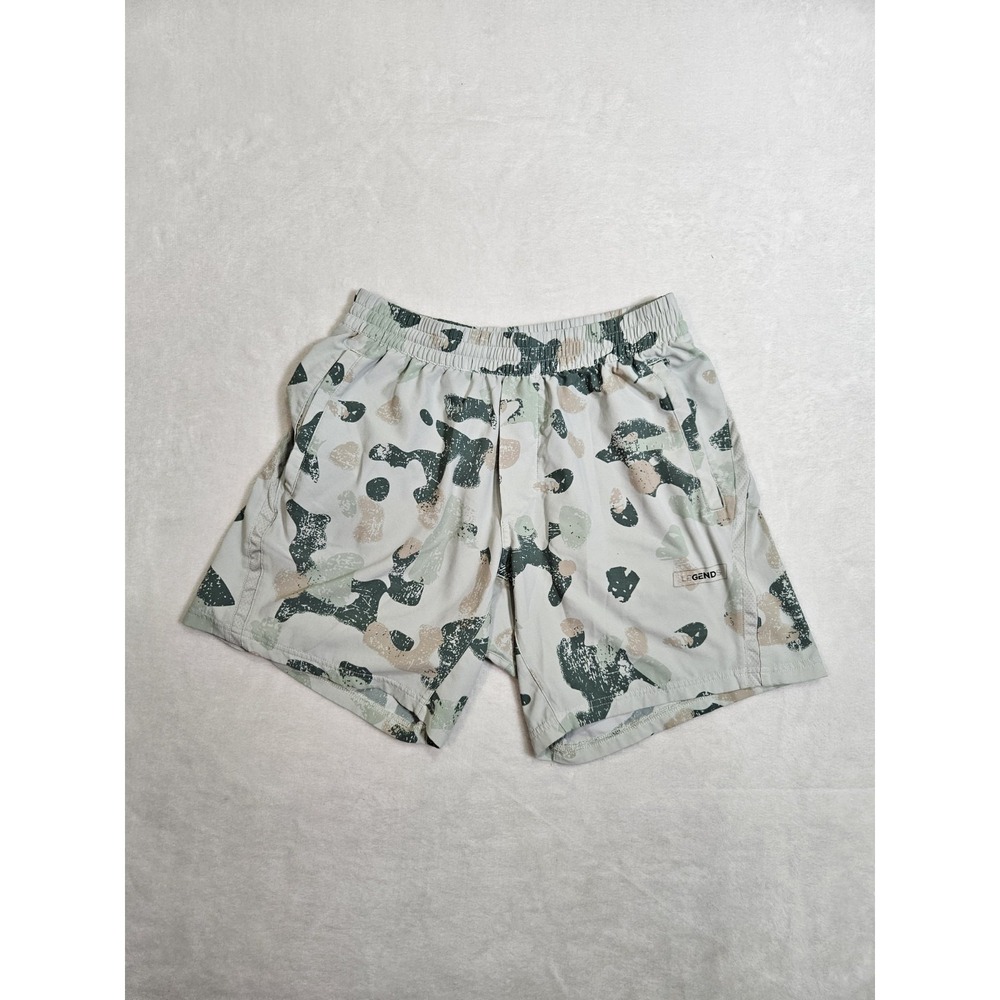 Legends Luka Bishop Shorts Men's Small 5" Linerless Sage Green Distressed Camo